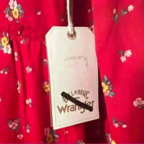 {Billabong x Wrangler} Falling For You Floral Ruffle Dress in Red- Women's Small - Picture 9 of 12